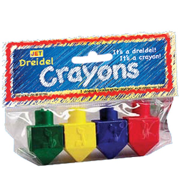 4 Dreidel Crayons